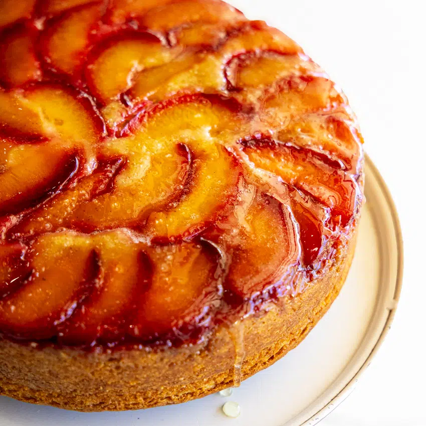 Plum upside down cake