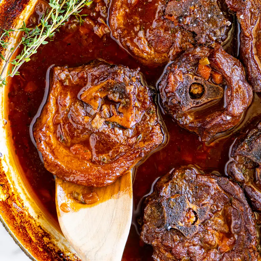 Slow braised lamb neck
