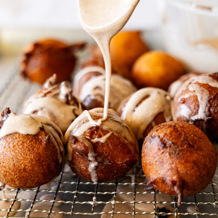 Applesauce fritters.