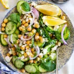 Chickpea and Cucumber Salad.