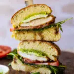 Caprese Chicken Sandwich.