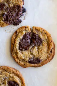 Baked chocolate chunk cookies.