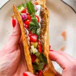 Easy Smashed Lamb Wraps.