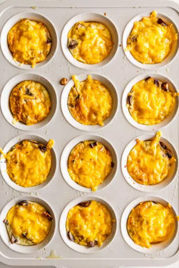 Baked egg bites.