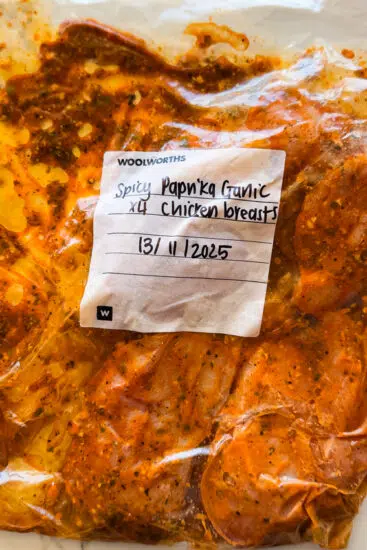 Spicy paprika garlic marinade.