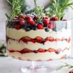 Berry Tiramisu Trifle.