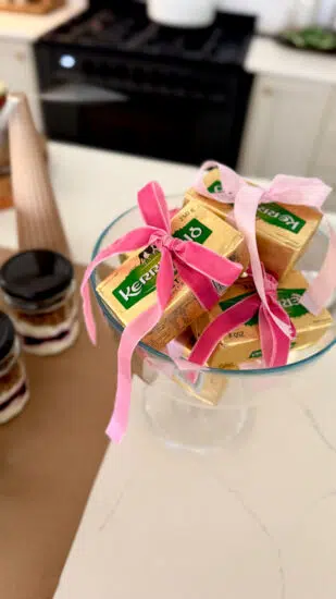 Kerrygold party favours.