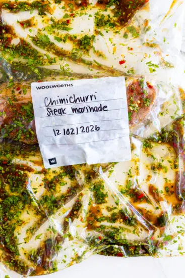 Chimichurri steak marinade.