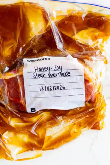 Honey-Soy steak marinade.