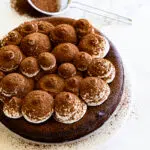 TIramisu flourless chocolate cake