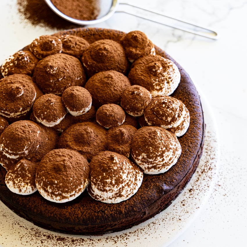 Tiramisu Flourless chocolate cake