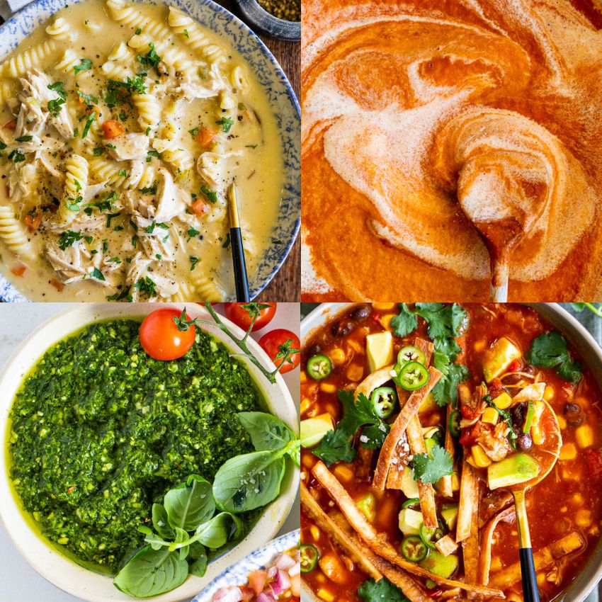Freezer soups and sauces