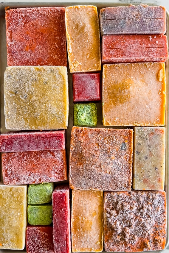 Freezer soups and sauces.