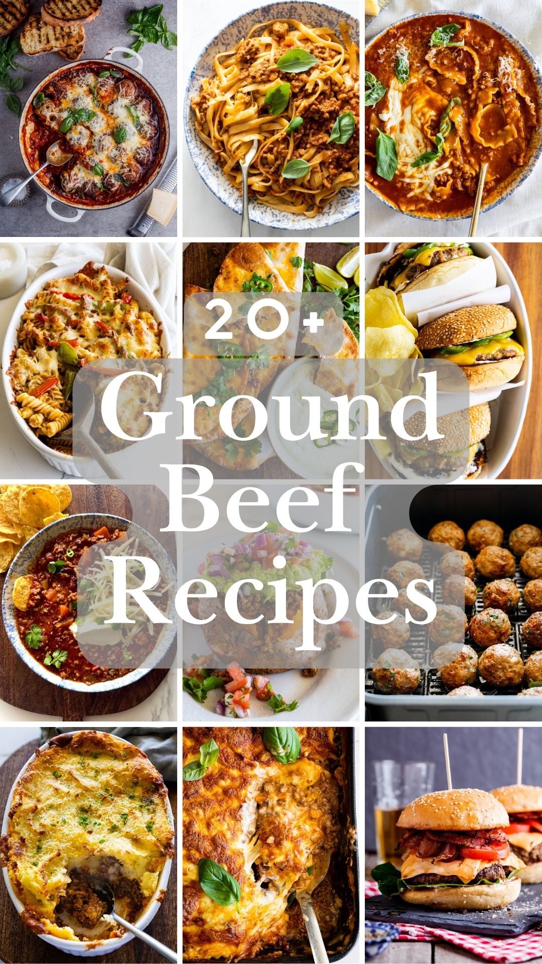 20+ Ground Beef Recipes.