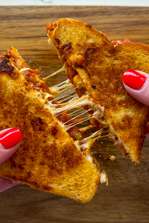 Chakalaka Grilled Cheese Sandwich