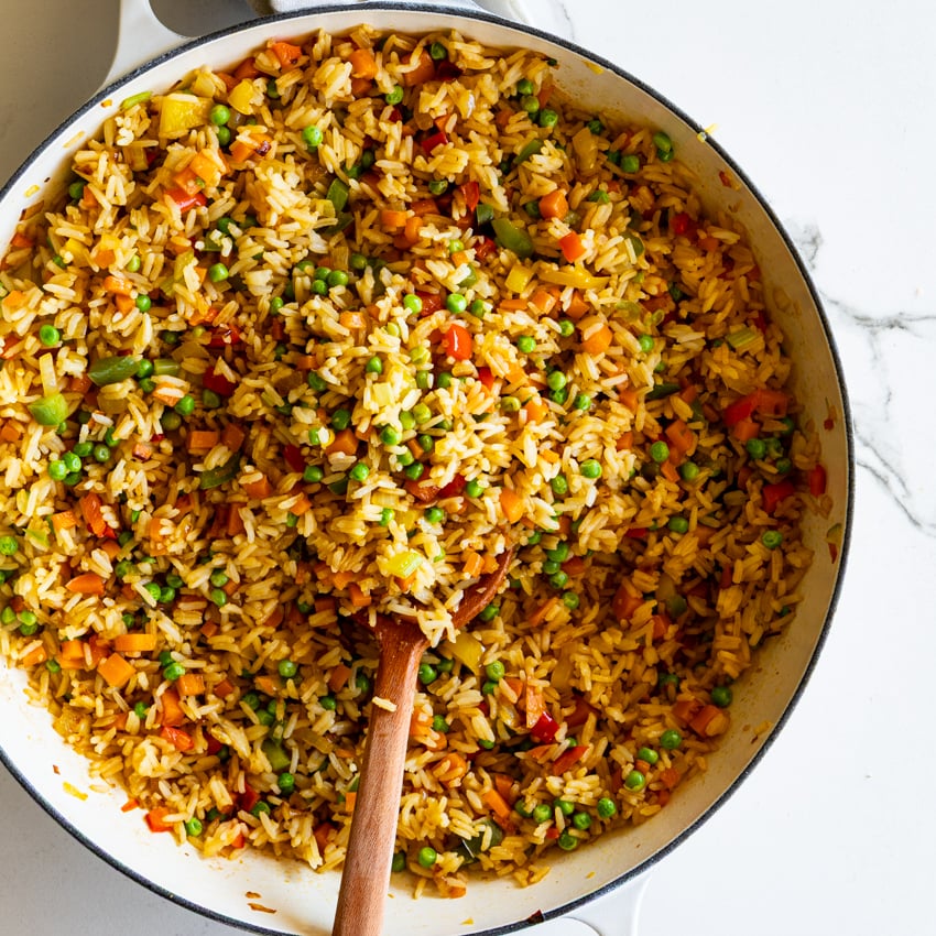 Vegetable fried rice.