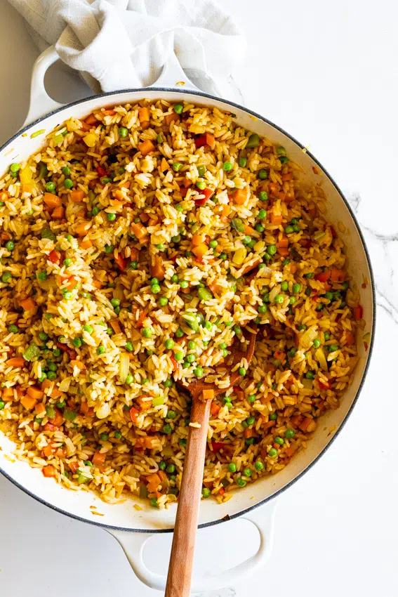 Easy Vegetable fried rice.