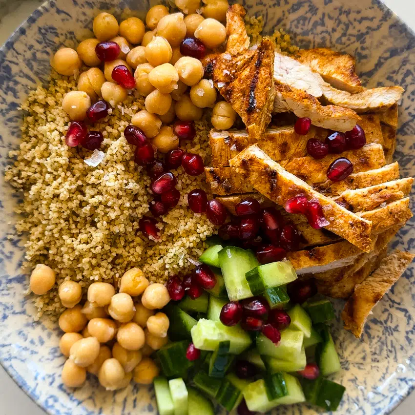 Moroccan Chicken Couscous bowl