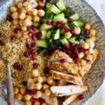 Moroccan chicken couscous.