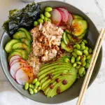 Tuna rice bowl.