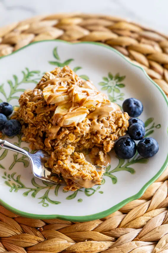 Easy baked oatmeal.