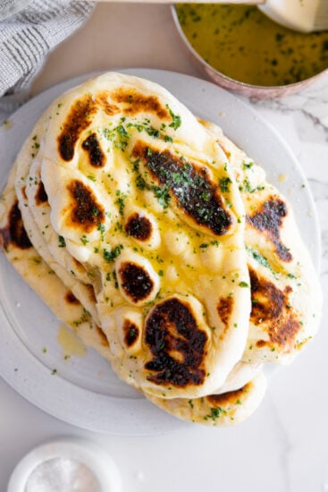 Garlic butter naan.