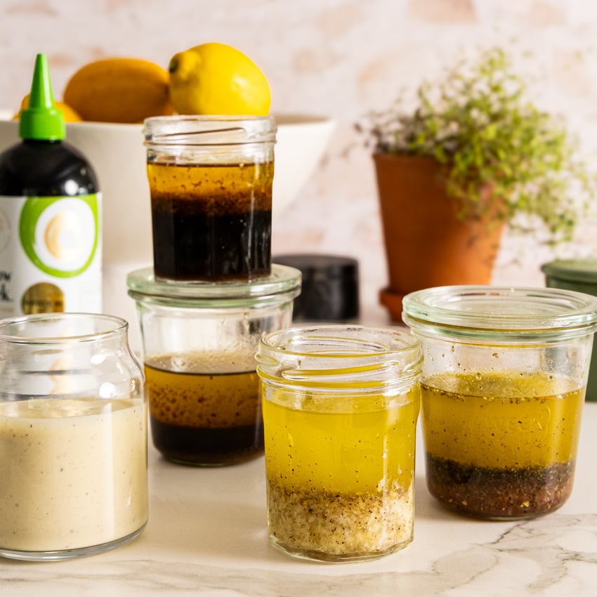 5 Easy Homemade Salad Dressings.