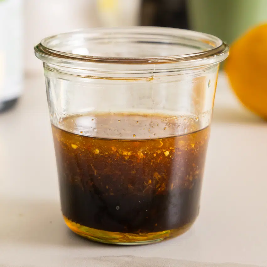 Soy honey dressing.